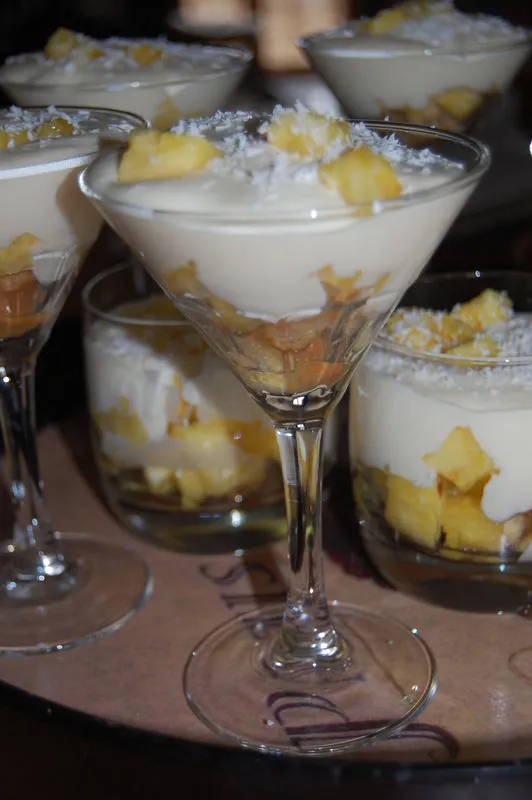Tiramisu exotique à l'ananas et coco