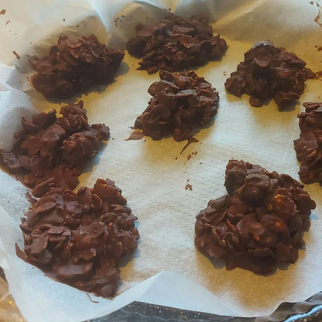 Roses des sables au miel et chocolat noir