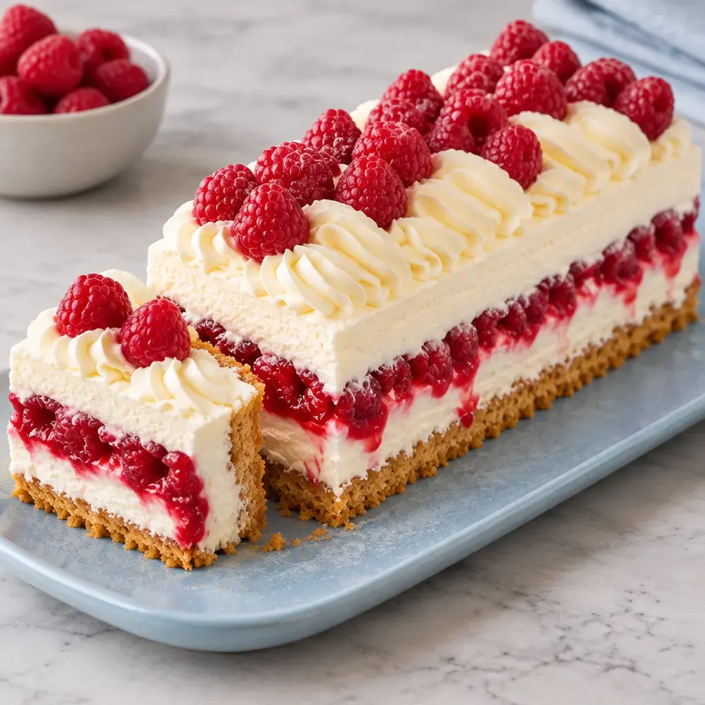 Gâteau Fondant aux Framboises et Mascarpone