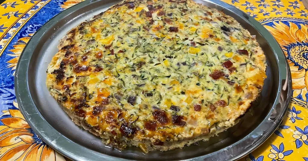 Gâteau Salé Courgettes, Chorizo et Mozzarella