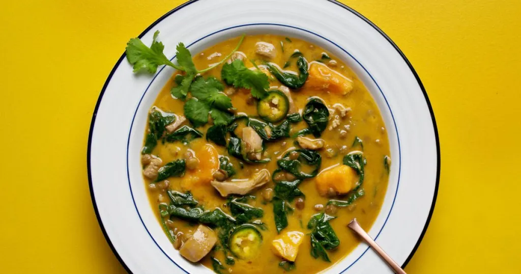 Dahl de lentilles corail à la butternut